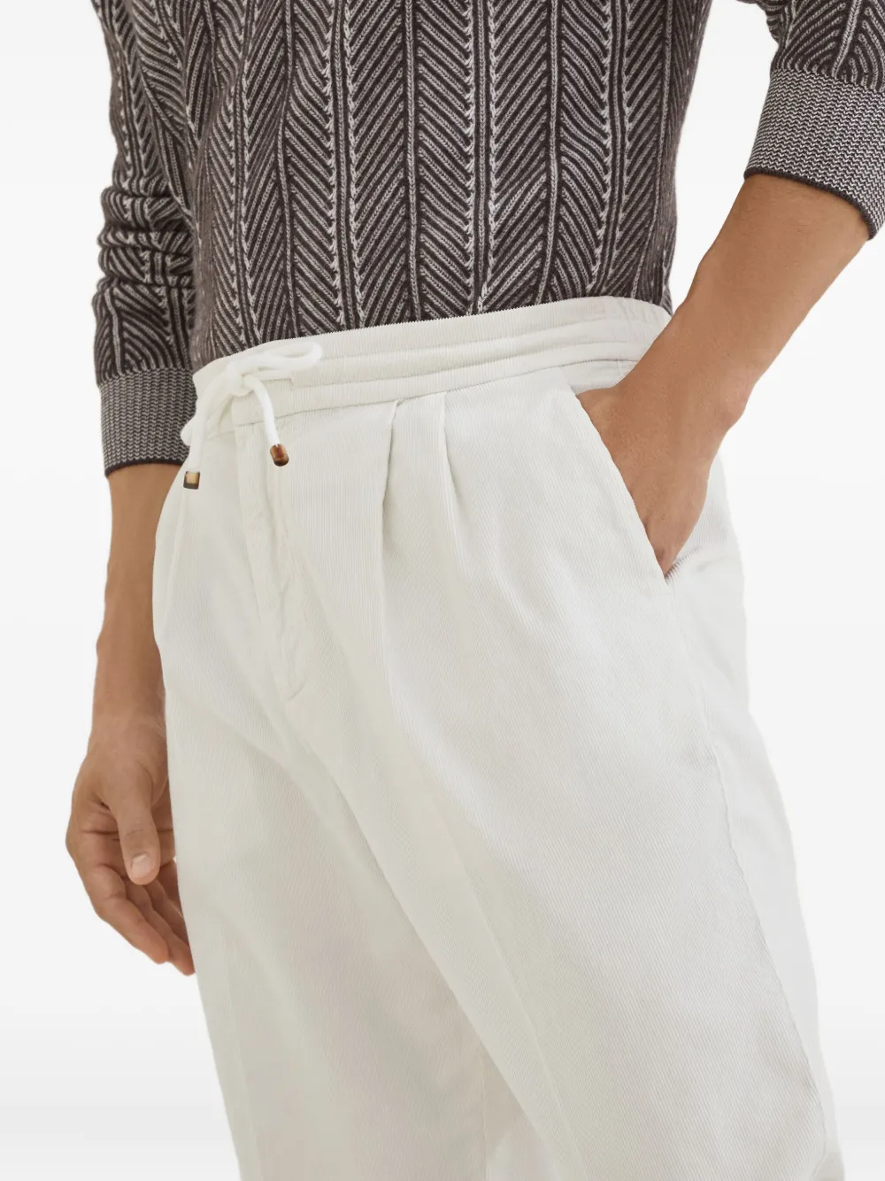 Brunello Cucinelli Katoenen broek Beige