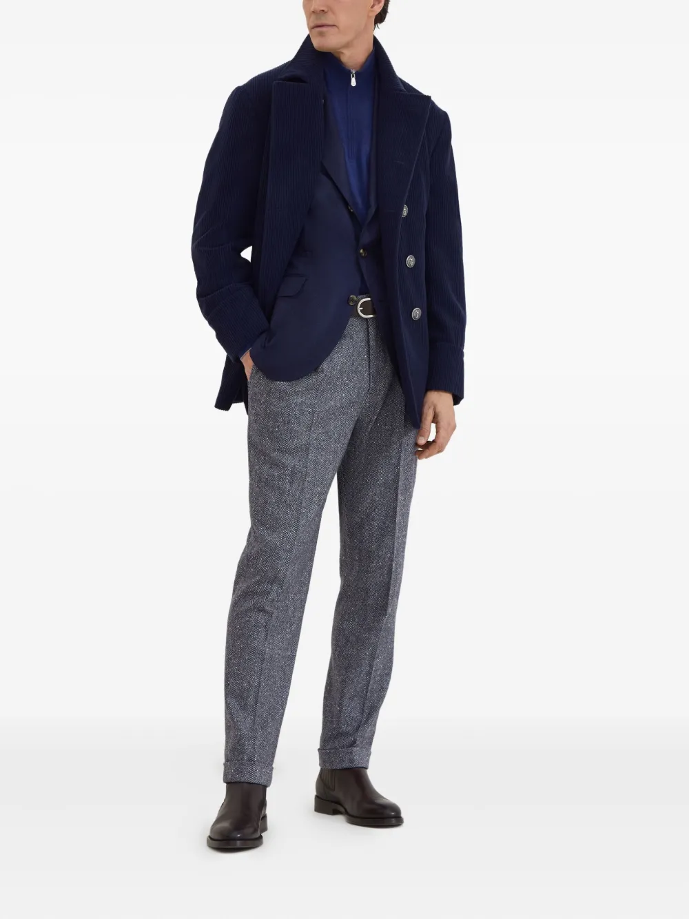 Brunello Cucinelli single-breasted wool blazer | Blazers | Image 2