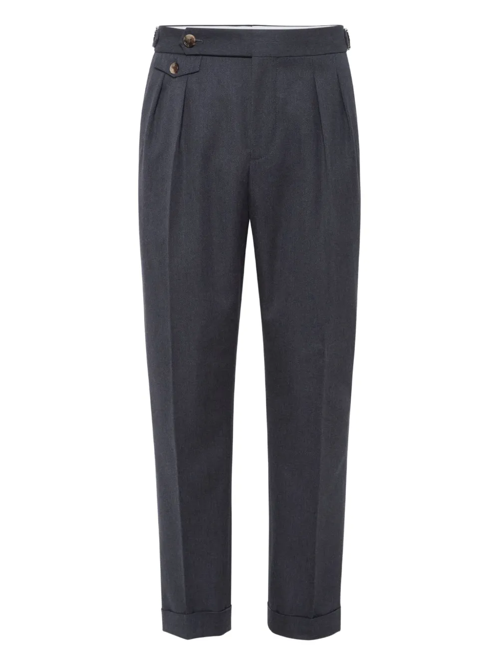 Brunello Cucinelli Gabardine pantalon Blauw