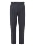 Brunello Cucinelli Gabardine tailored trousers - Blue