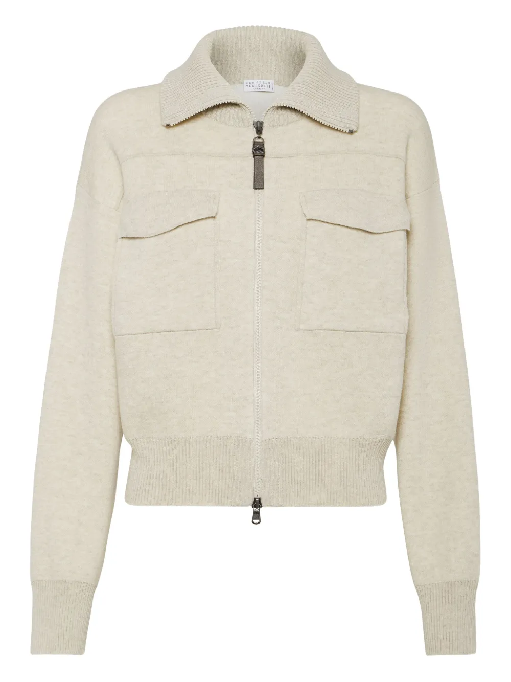 Brunello Cucinelli Dubbelgebreid vest Beige