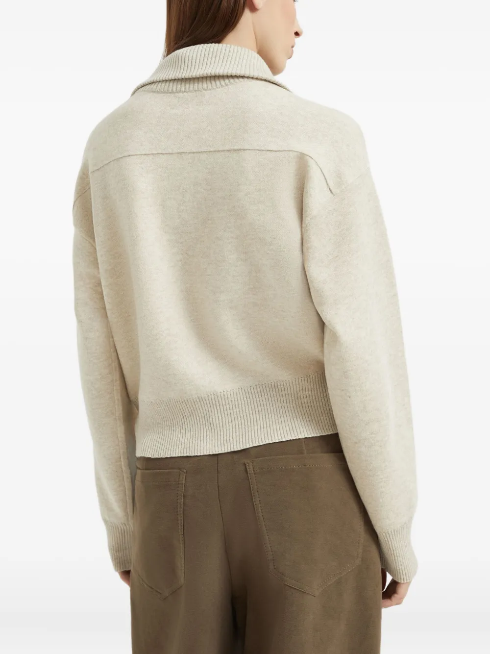 Brunello Cucinelli Dubbelgebreid vest Beige