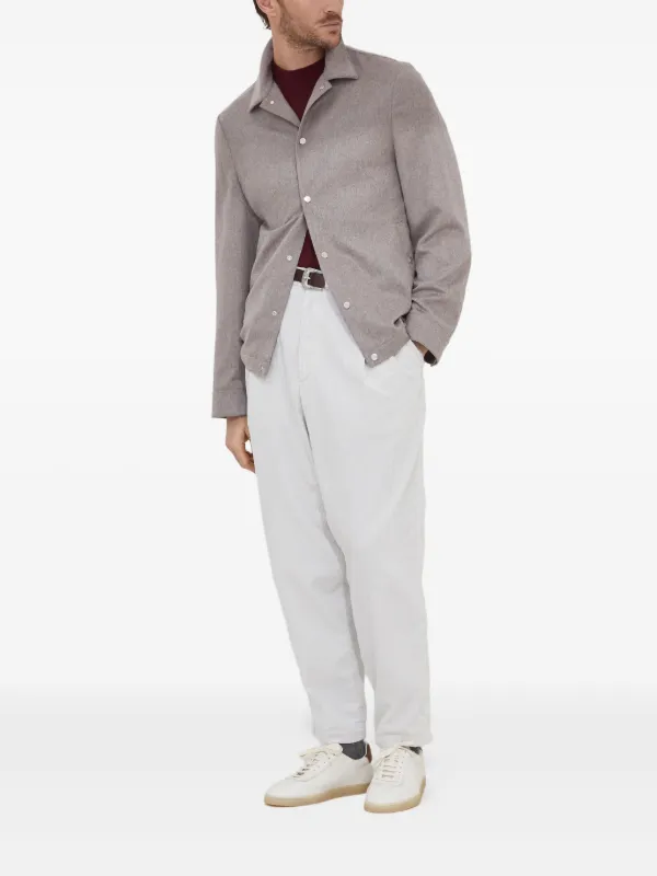 Brunello Cucinelli カシミア ジャケット | ニュートラル | FARFETCH JP