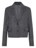 Brunello Cucinelli cropped blazer - Grey
