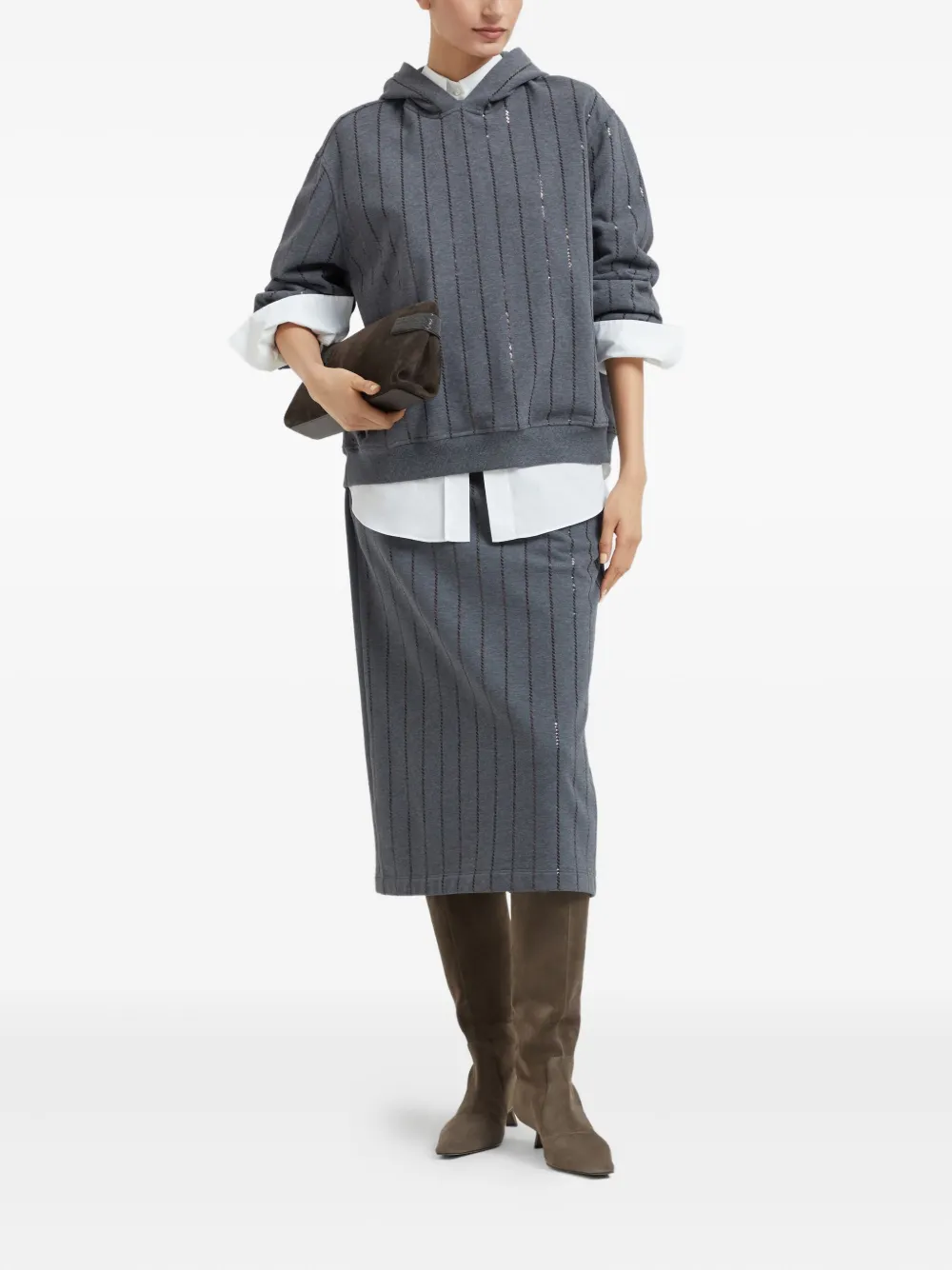 Brunello Cucinelli sequin-embellished hoodie | Hoodies | Image 2
