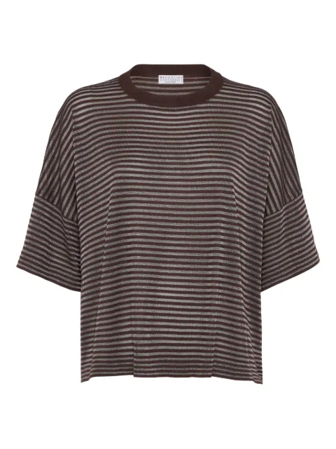 Brunello Cucinelli تيشيرت مخطط