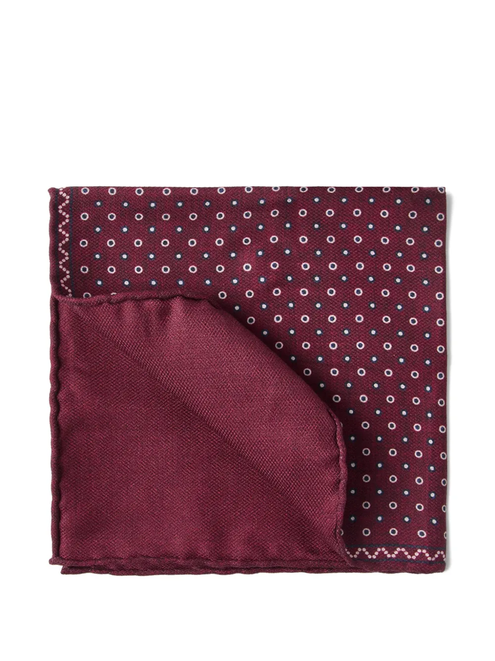 Brunello Cucinelli シルク ポケットチーフ | レッド | Image 1