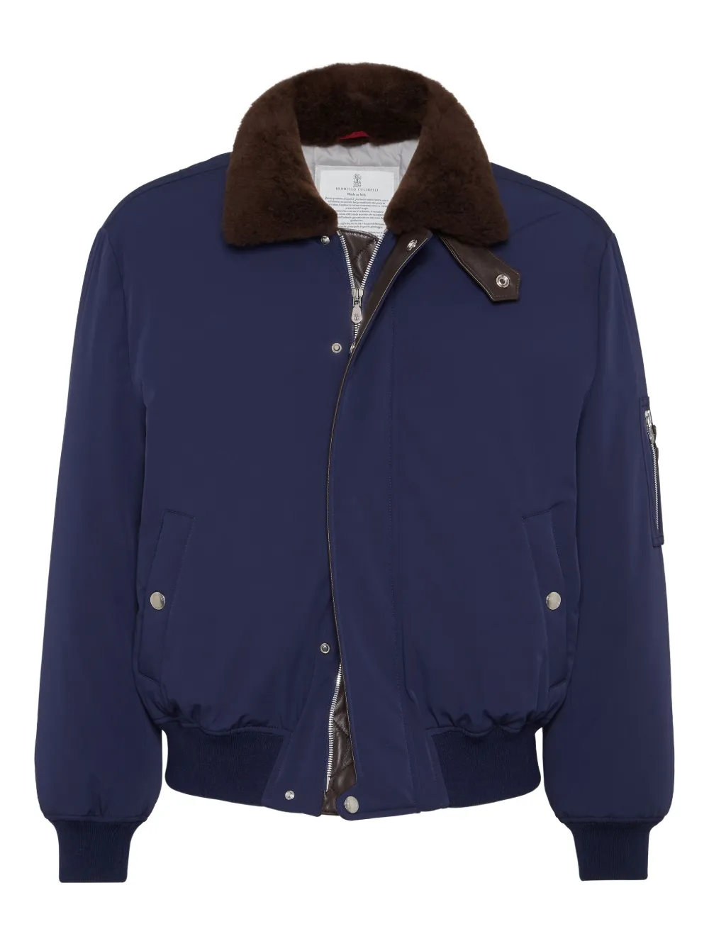 Brunello Cucinelli down bomber jacket | Blue | Image 1