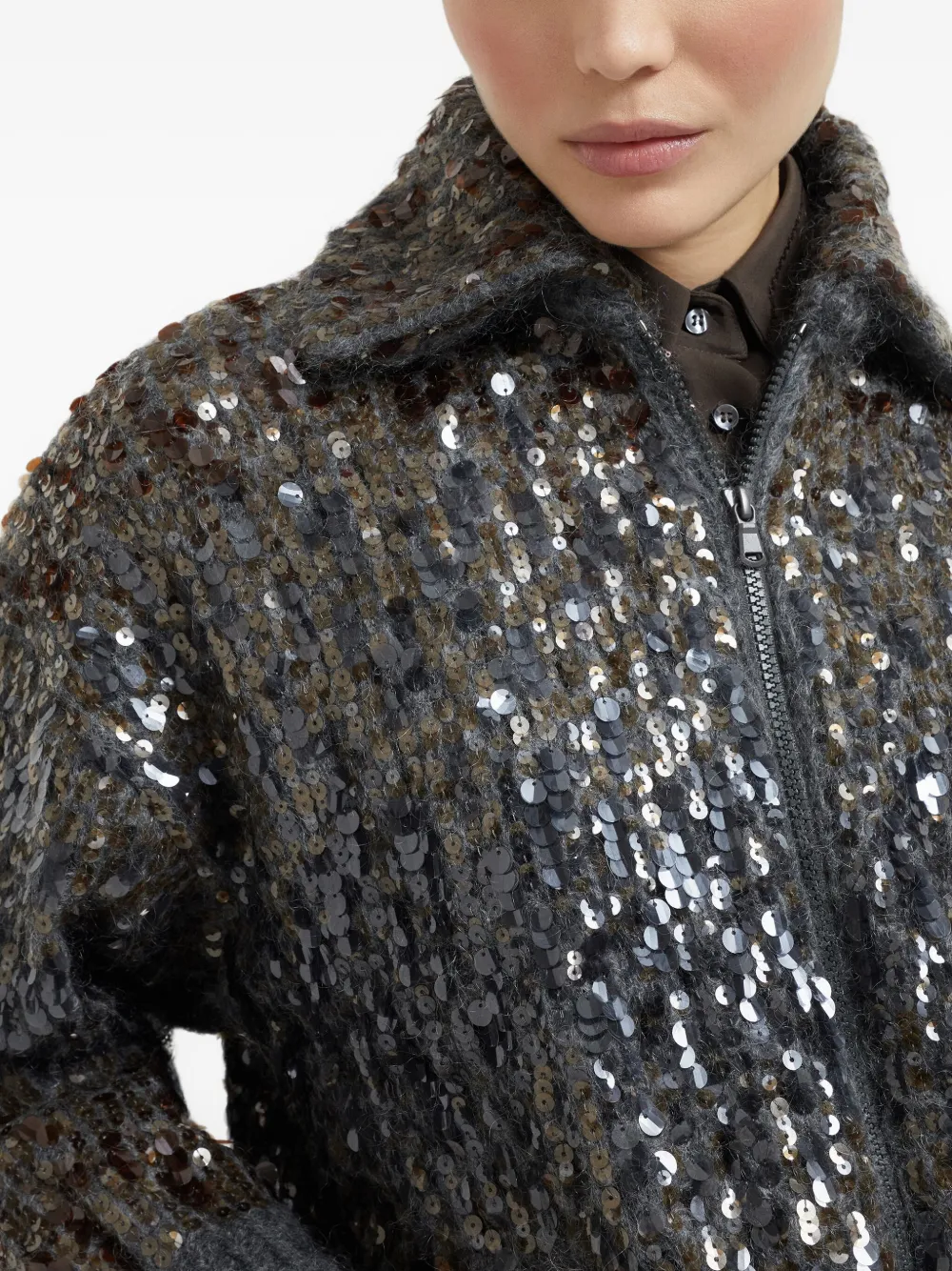 Dazzling Embroidered Cardigan
