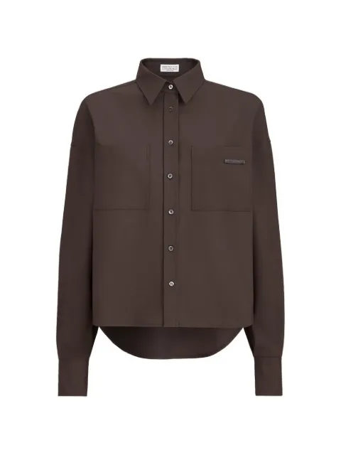 Brunello Cucinelli Hemd mit Monili-Detail
