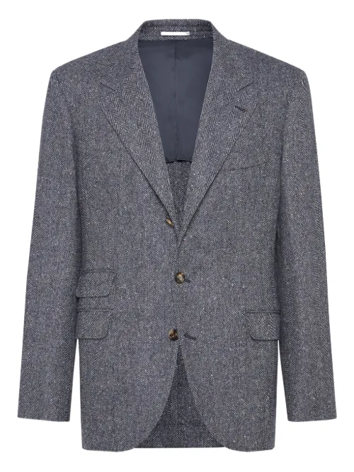 Blazer à simple boutonnage - Brunello Cucinelli - Modalova