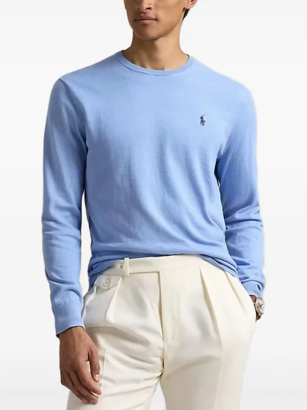 Polo Ralph Lauren Cotton Jumper Blue FARFETCH IN