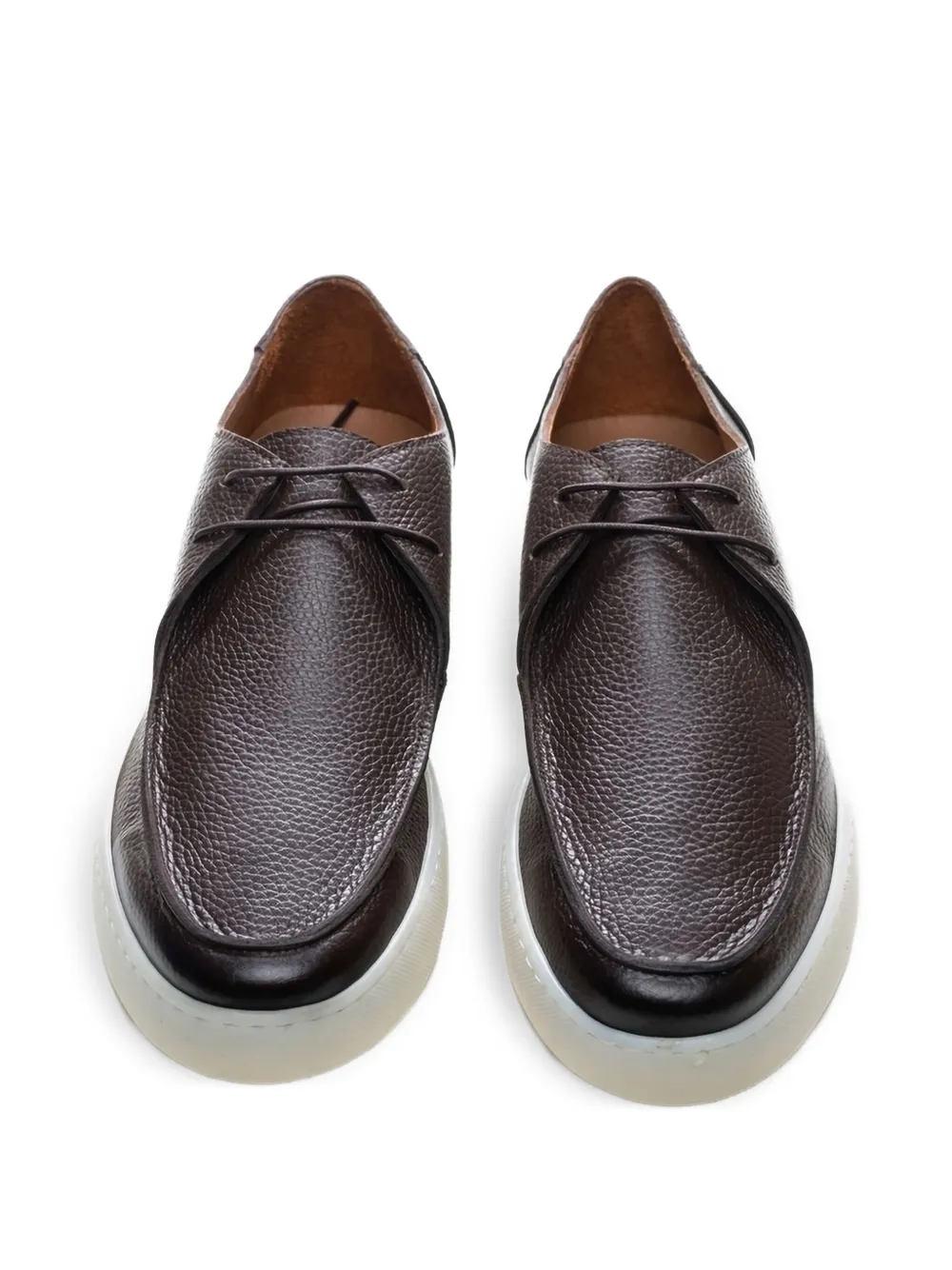 Poche Paris leather derby shoes Brown