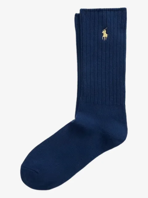 Polo Ralph Lauren embroidered ribbed socks