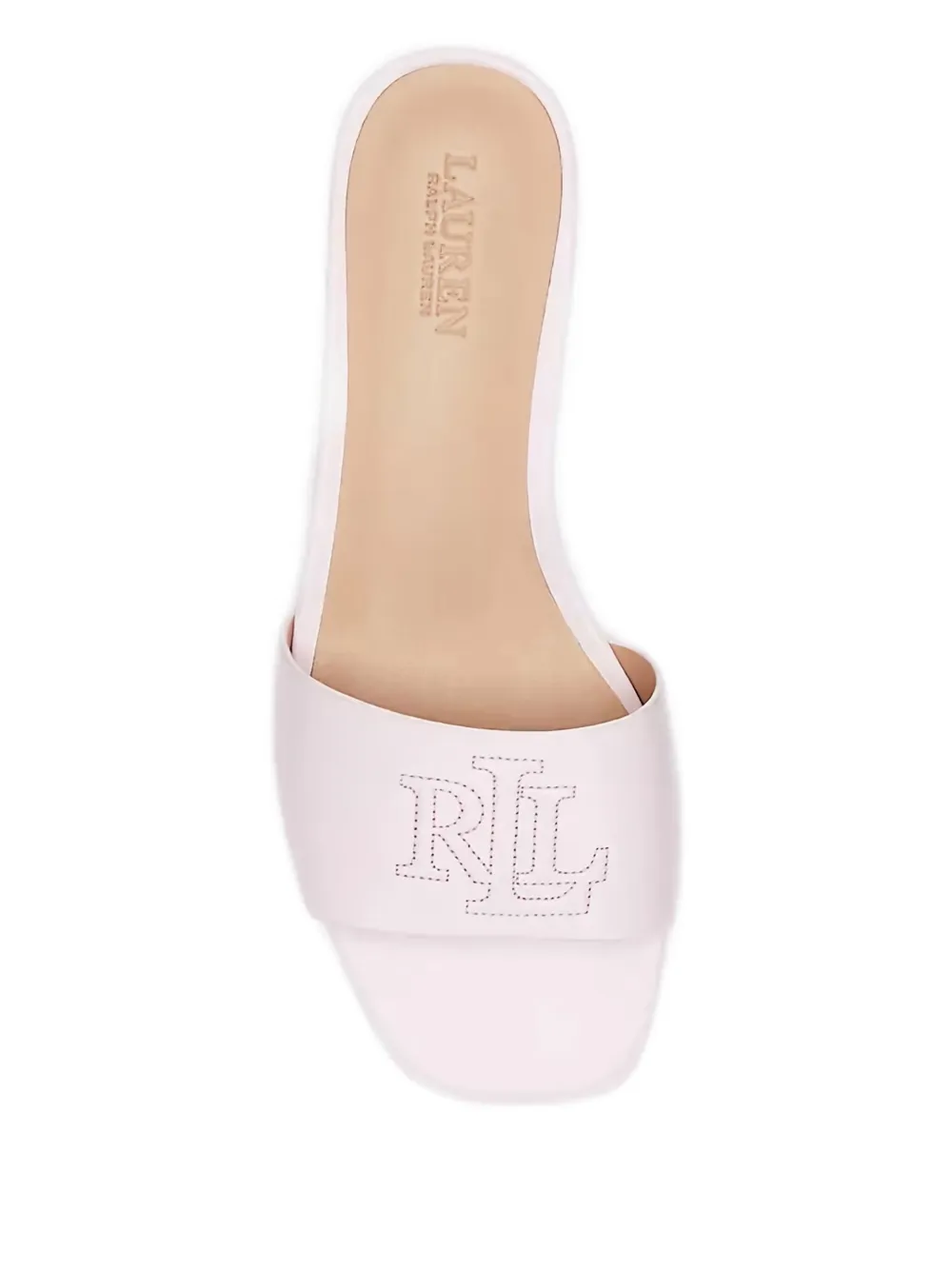 Lauren Ralph Lauren logo-embroidered sandals Pink