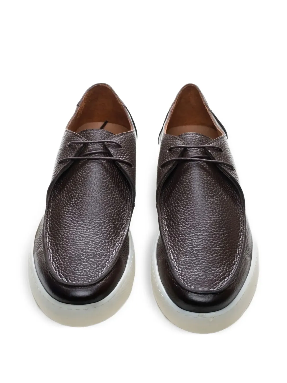 Poche Paris leather derby shoes Brown