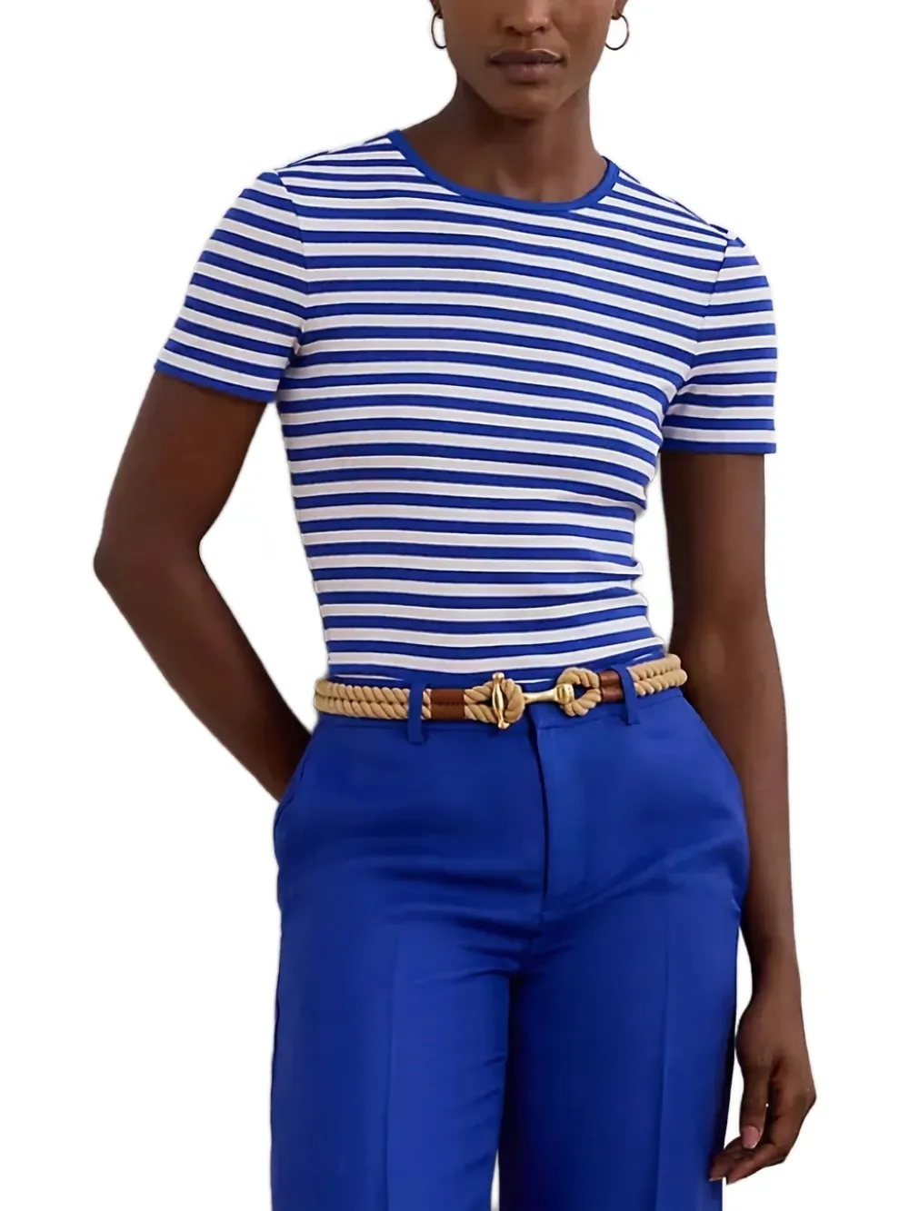 Lauren Ralph Lauren Gestreept T-shirt Blauw
