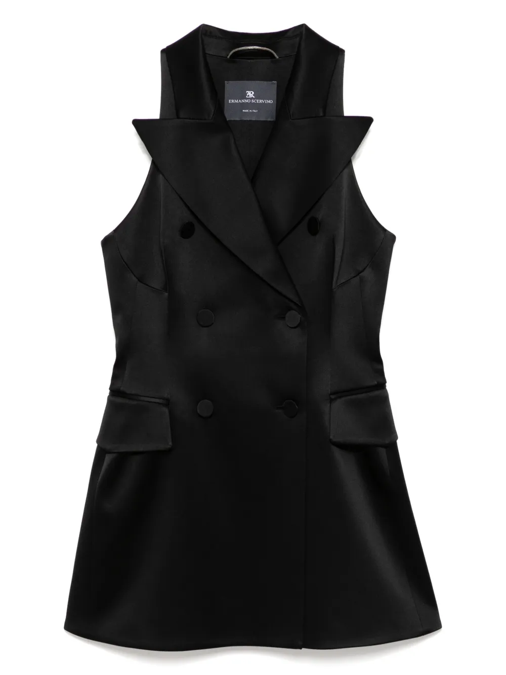Ermanno Scervino robe courte à fini satiné | noir | Image 1