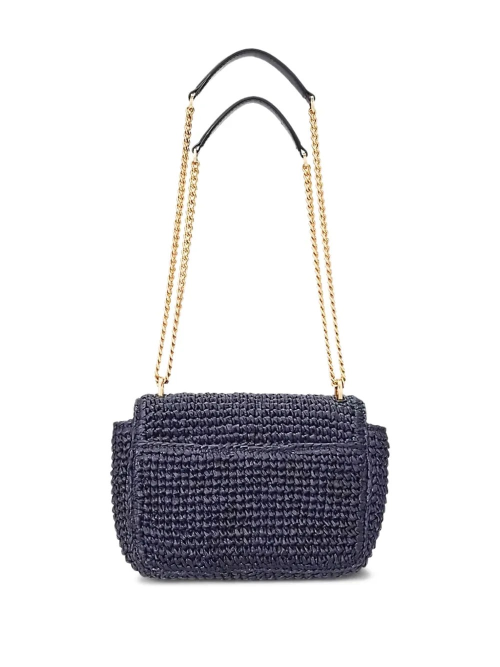Lauren Ralph Lauren Sophee geweven schoudertas met ketting Blauw