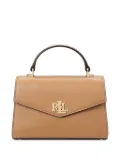 Lauren Ralph Lauren small Farrah structured top-handle bag - Brown