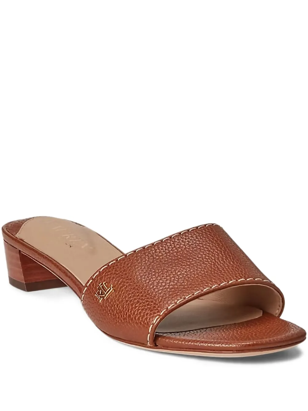 Lauren Ralph Lauren leather sandals Brown