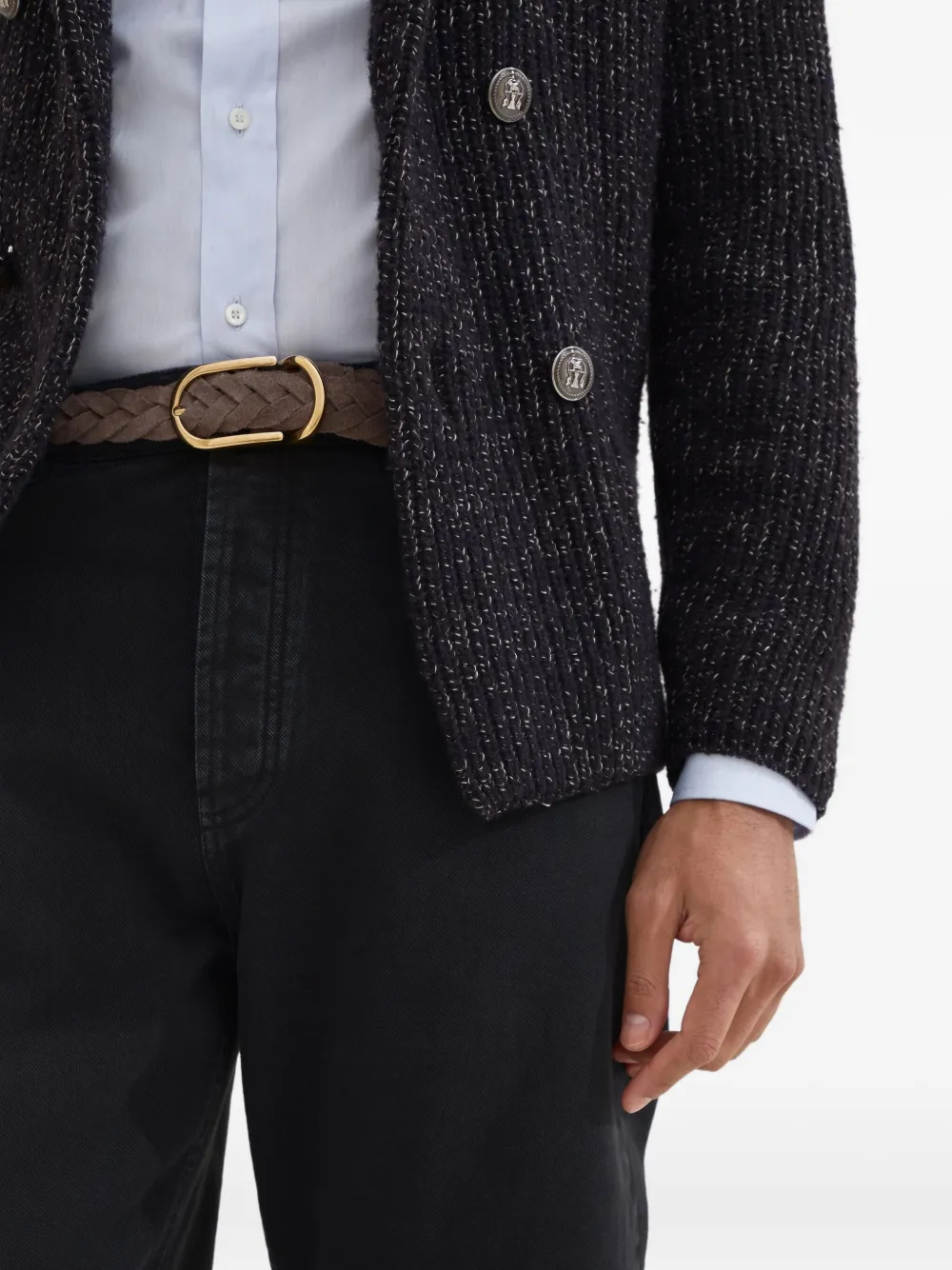 Brunello Cucinelli Jeans met logopatch Zwart