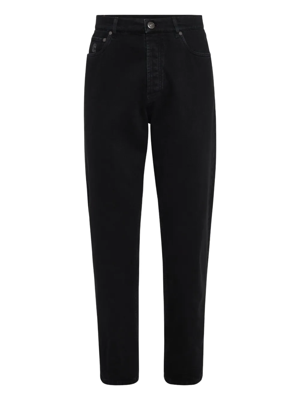 Brunello Cucinelli logo-patch jeans | Black | Image 1