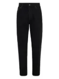 Brunello Cucinelli logo-patch jeans - Black