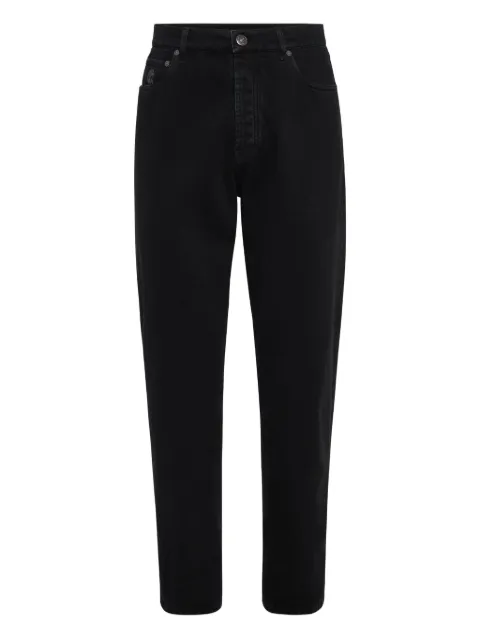 Brunello Cucinelli logo-patch jeans