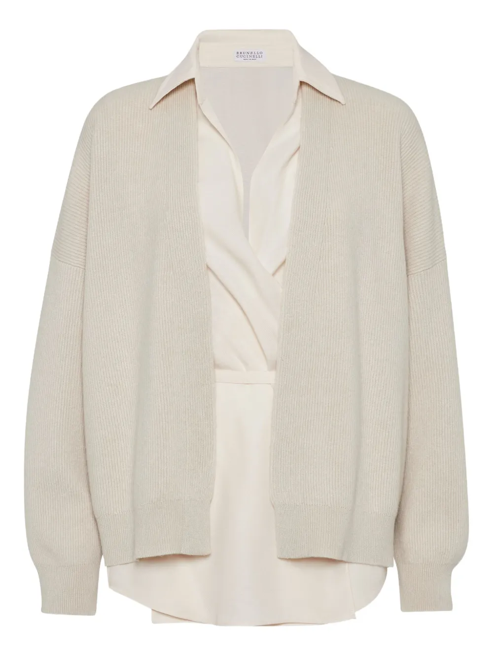 Brunello Cucinelli Kasjmier gelaagd vest Beige