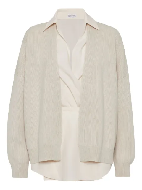 Brunello Cucinelli Cashmere layered cardigan