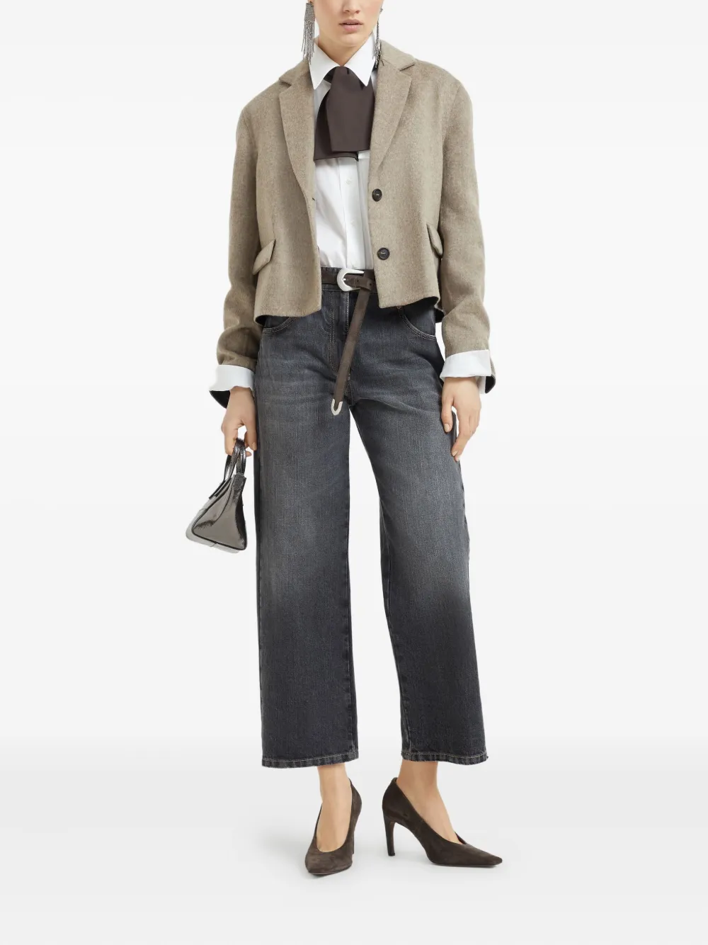 Brunello Cucinelli cropped blazer | Blazers | Image 2