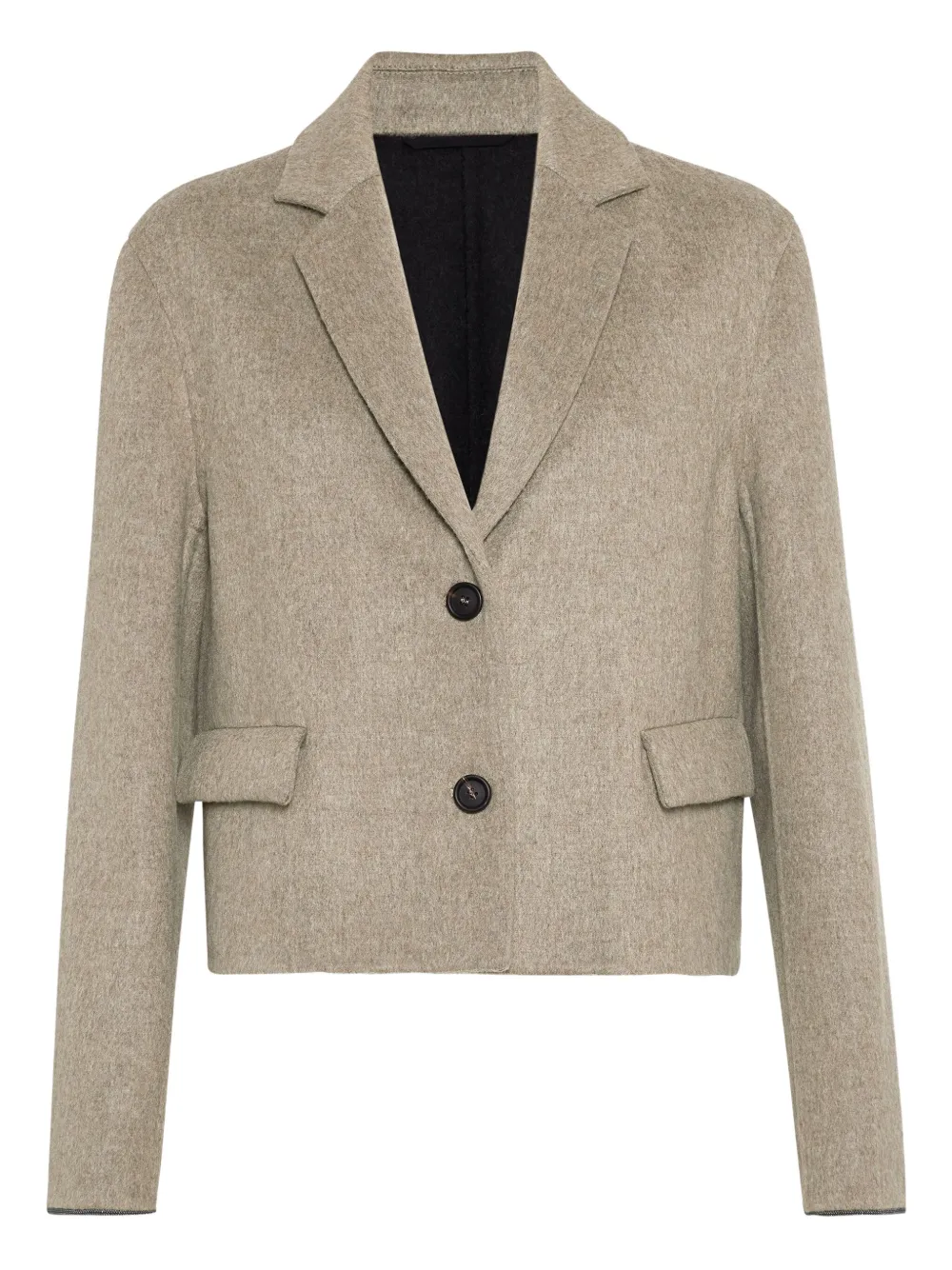 Brunello Cucinelli cropped blazer | Neutrals | Image 1