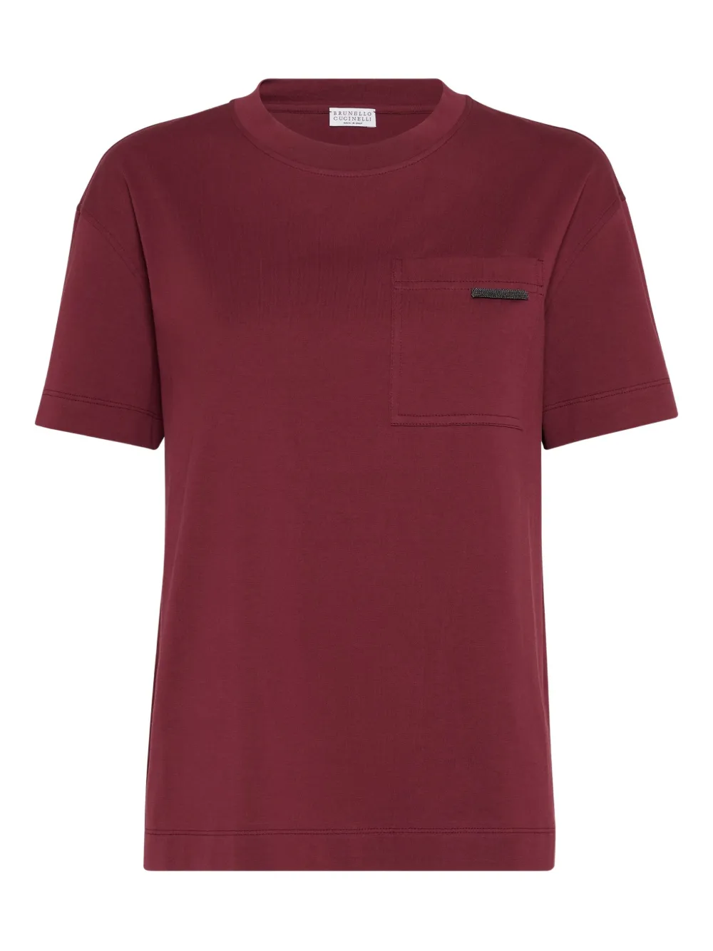 Brunello Cucinelli T-shirt met Monili-detail Rood