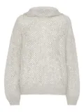 Brunello Cucinelli dazzling mesh jumper - Grey
