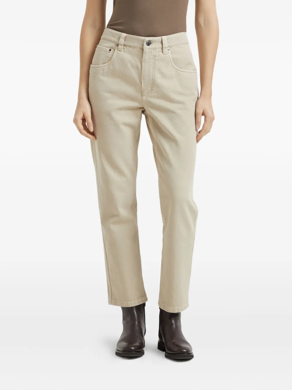 Brunello Cucinelli Straight broek Beige