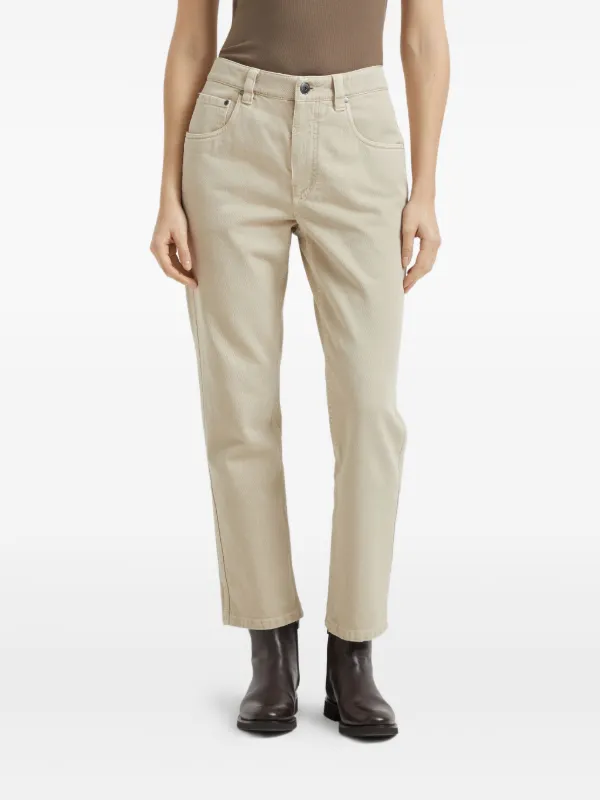 Brunello Cucinelli ストレートパンツ | ニュートラル | FARFETCH JP