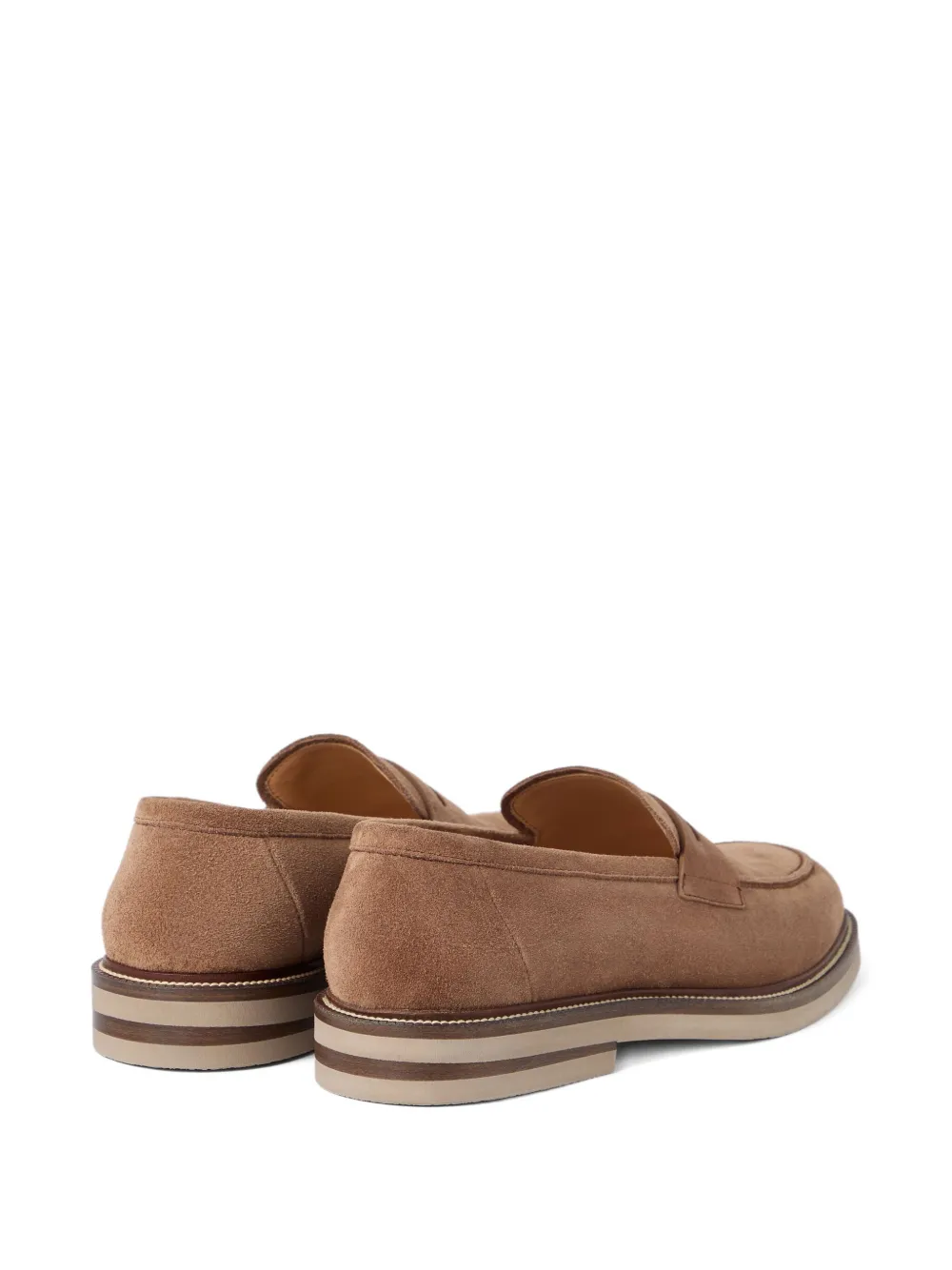 Brunello Cucinelli suede loafers Brown