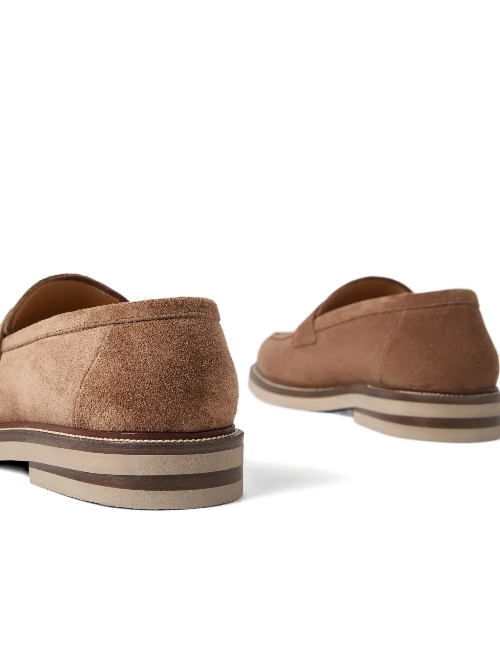 Brunello Cucinelli suede loafers Brown