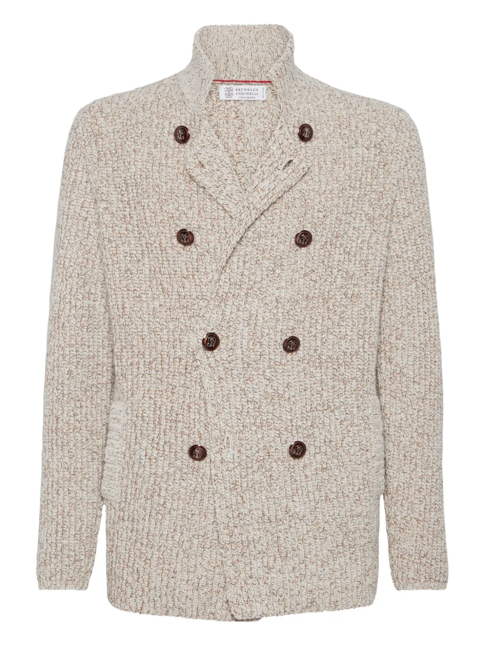 Brunello Cucinelli double-breasted cardigan | Neutrals | Image 1