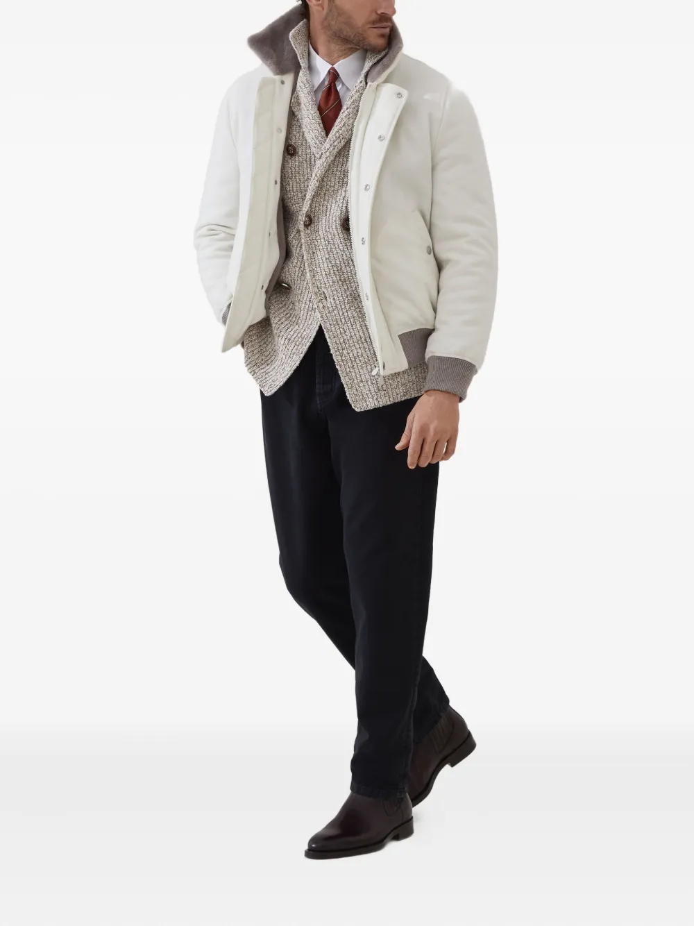 Brunello Cucinelli double-breasted cardigan | Cardigans | Image 2