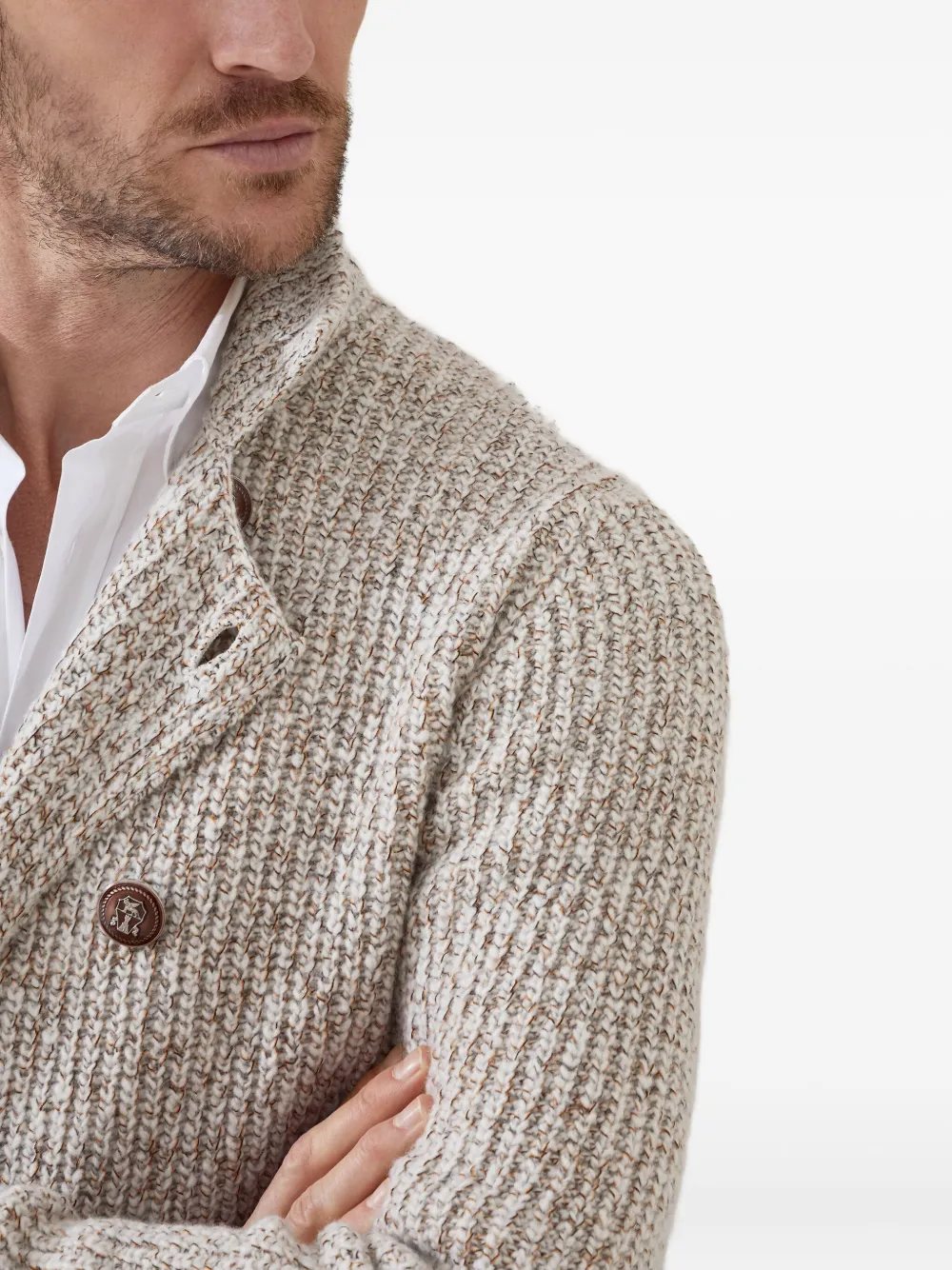 Brunello Cucinelli ダブルブレスト カーディガン | ニュートラル