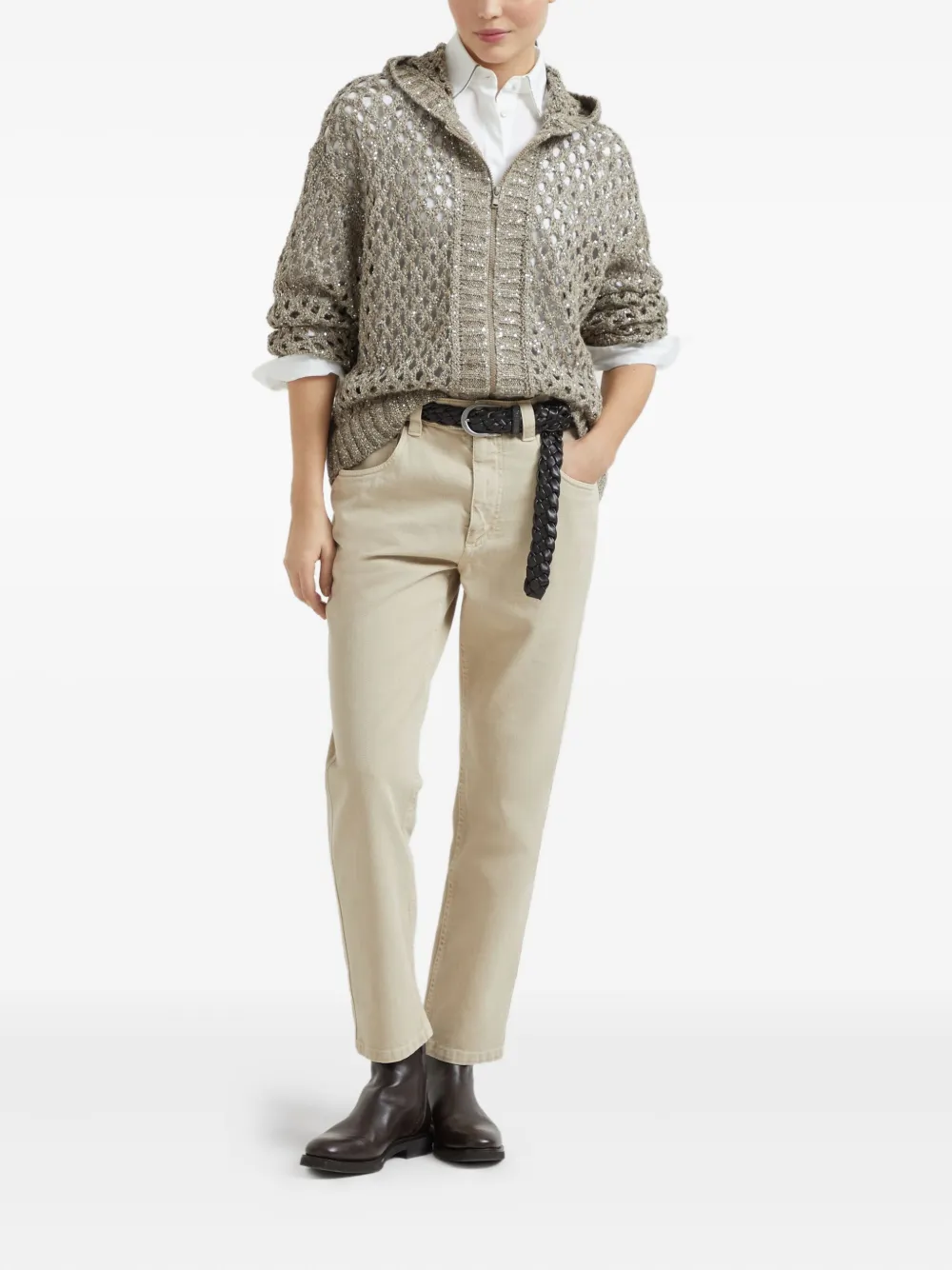 Brunello Cucinelli dazzling open-knit cardigan | Cardigans | Image 2