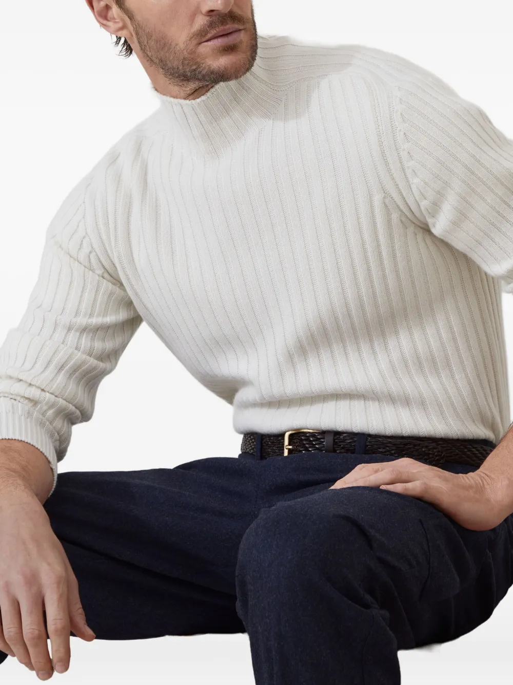 Wide-Ribbed Sweater