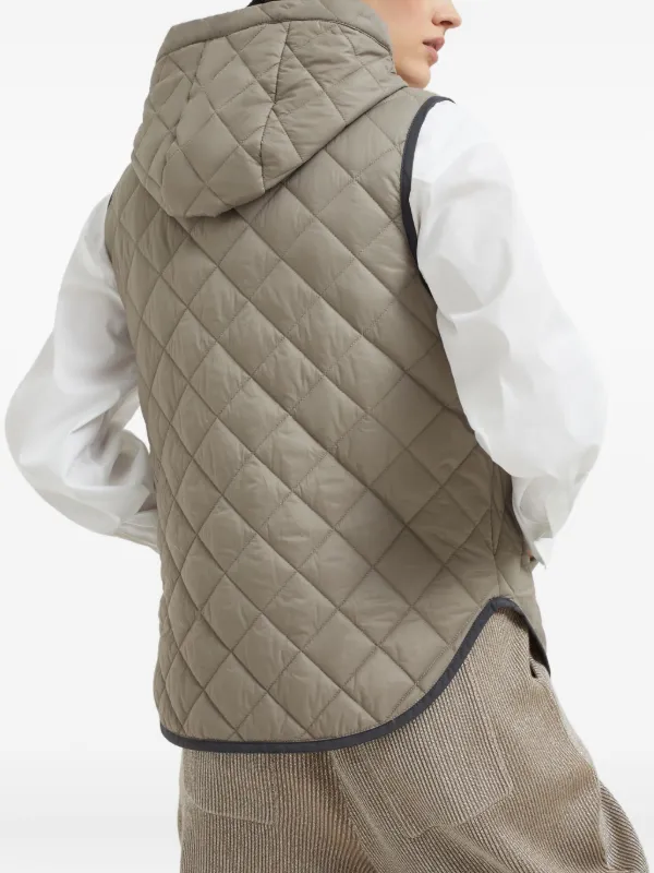 Brunello Cucinelli キルティング ベスト | ニュートラル