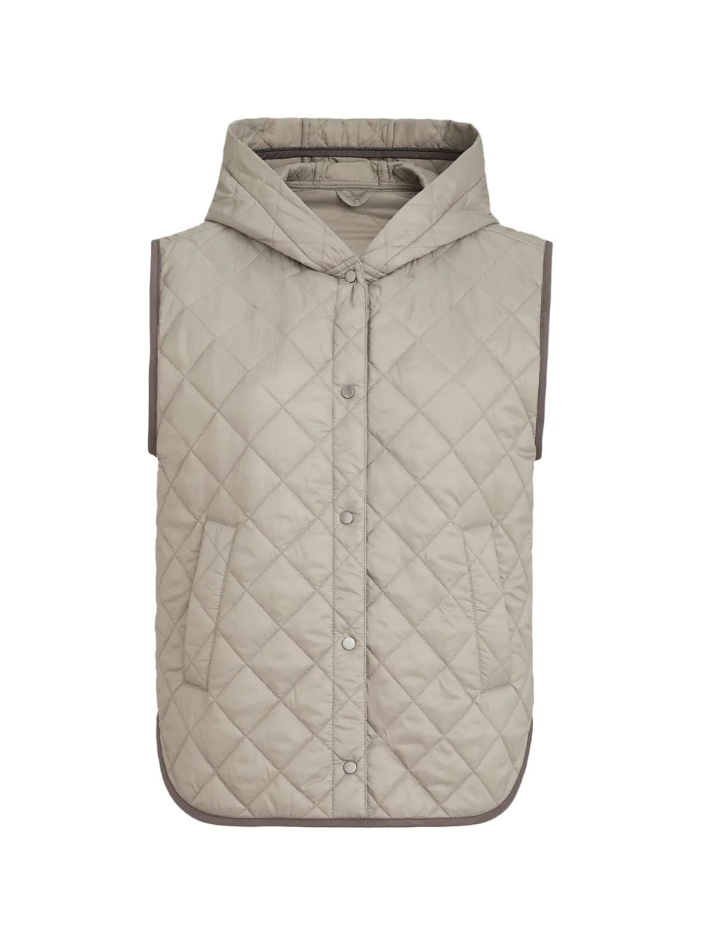 Brunello Cucinelli Gewatteerde bodywarmer Beige