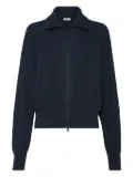 Brunello Cucinelli metallic-threading cardigan - Blue