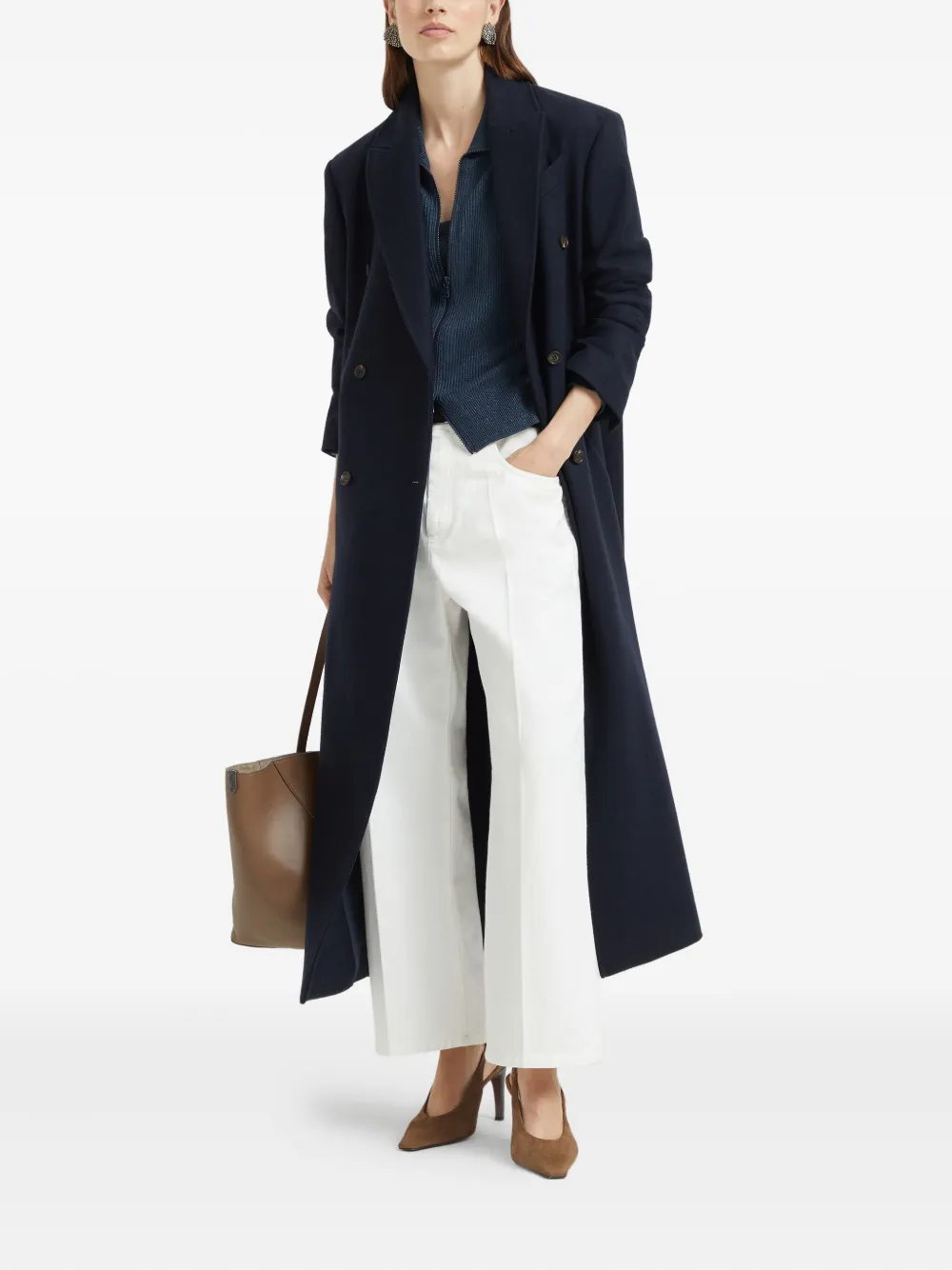 Brunello Cucinelli metallic-threading cardigan | Cardigans | Image 2
