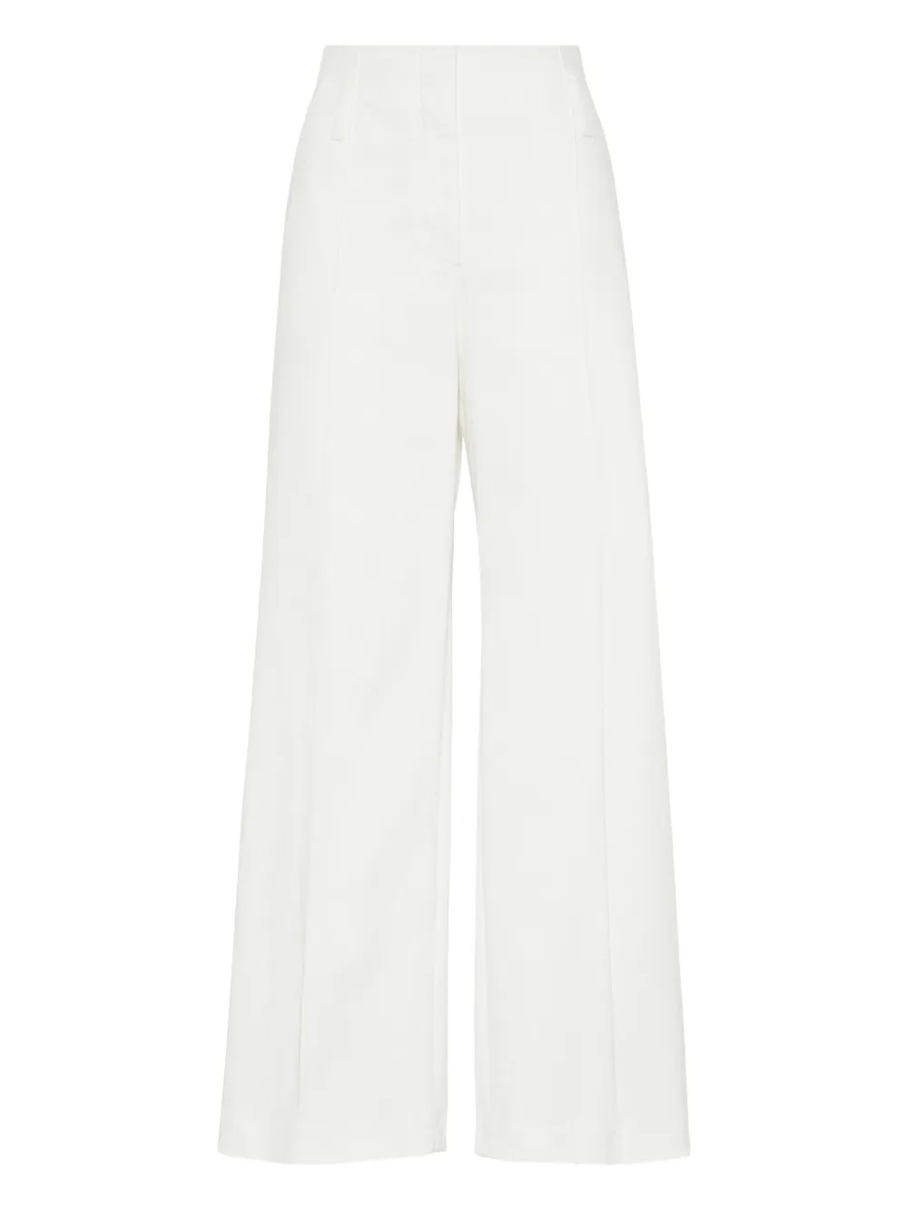 Brunello Cucinelli Ausgestellte Hose | Weiß | Image 1