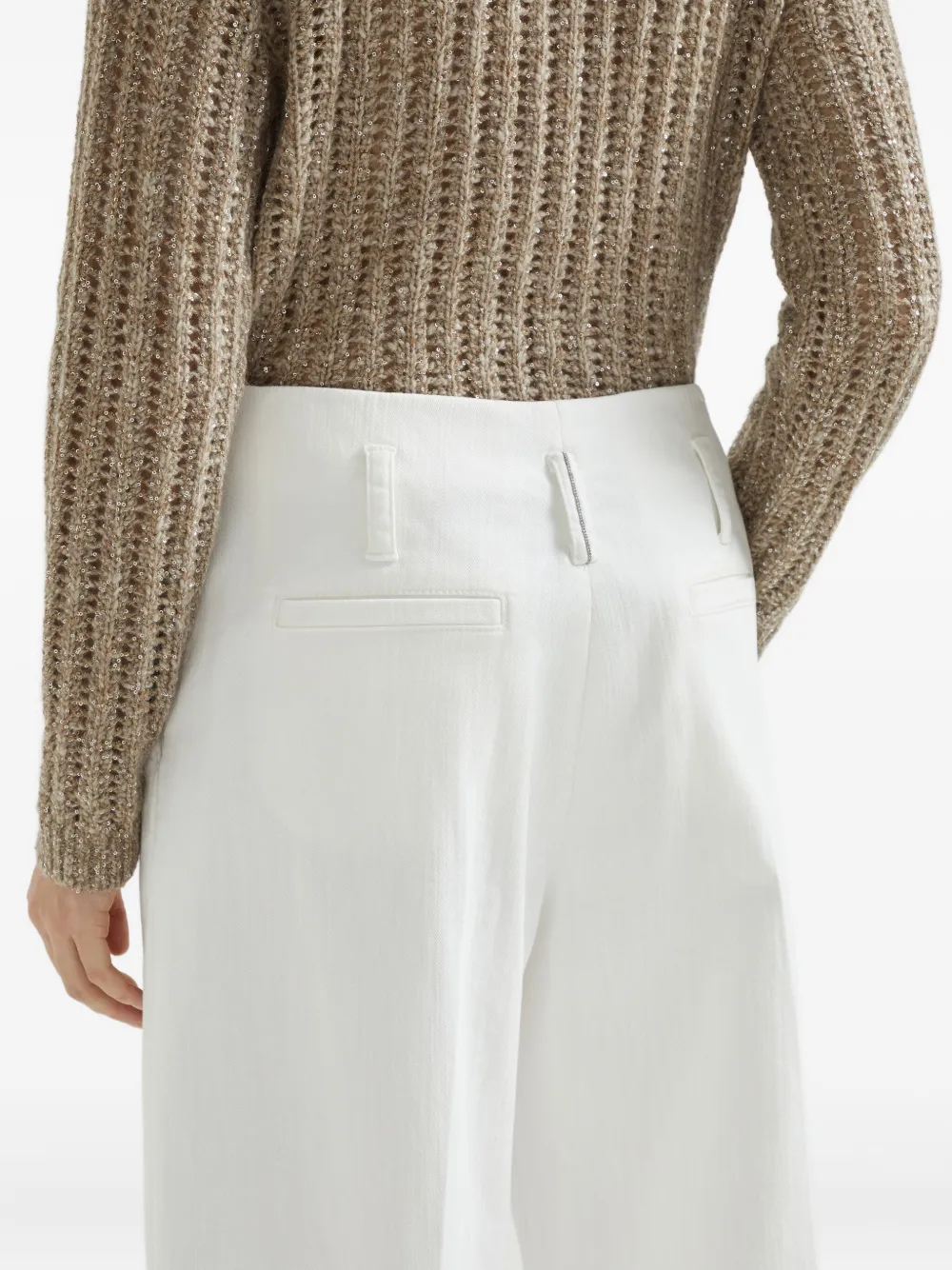 Brunello Cucinelli Flared broek Wit